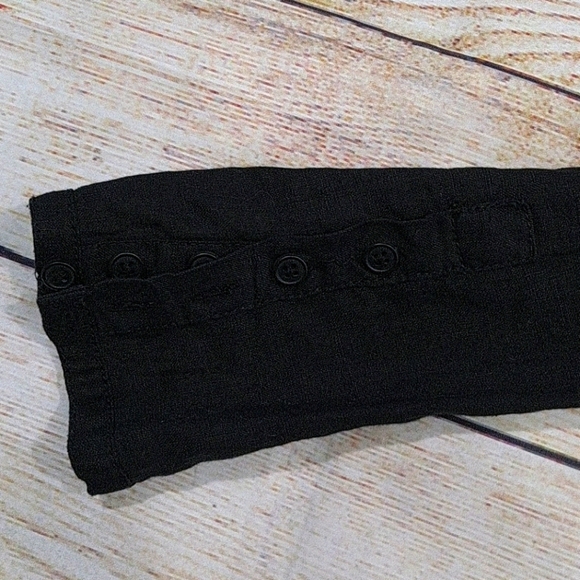 Black Label Black Linen Long Sleeve Dress - Picture 7 of 8